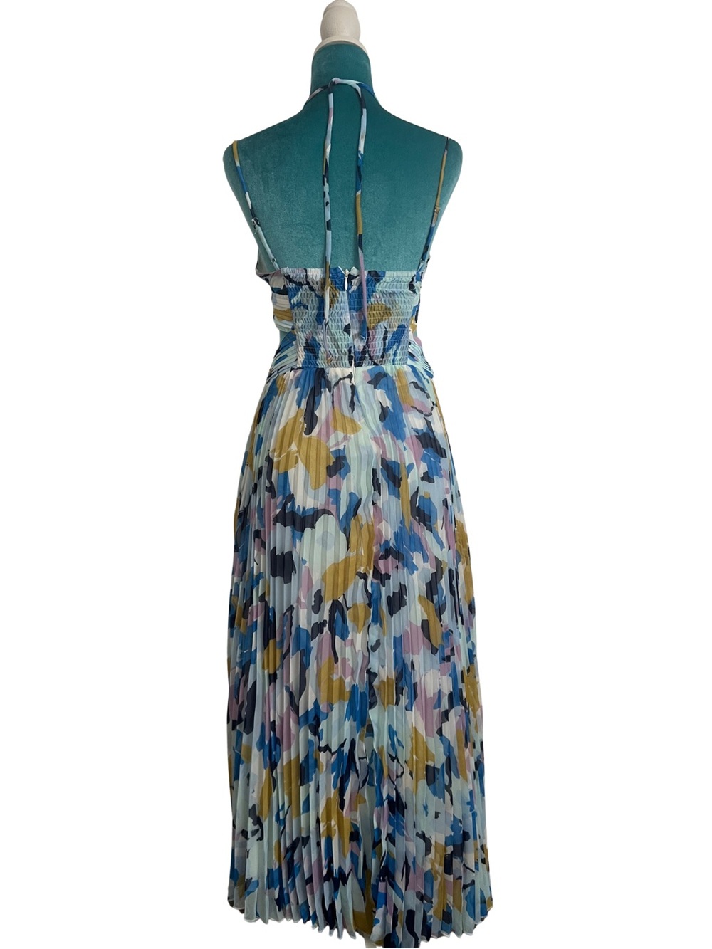ASTR the Label Aquata Dress in Aqua Blue Multi - Picture 6 of 7